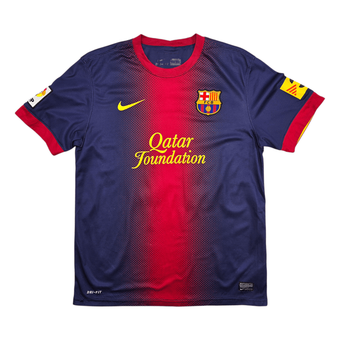 2012/13 Barcelona Home Football Shirt (M) Nike 10 Messi - Football Finery - FF303482