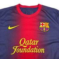 2012/13 Barcelona Home Football Shirt (M) Nike 10 Messi - Football Finery - FF303482