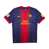 2012/13 Barcelona Home Football Shirt (M) Nike 16 Sergio - Football Finery - FF303486