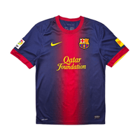 2012/13 Barcelona Home Football Shirt (S) Nike 10 Messi - Football Finery - FF301913