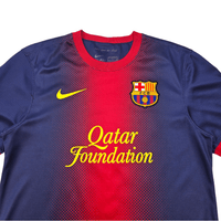 2012/13 Barcelona Home Football Shirt (S) Nike 10 Messi - Football Finery - FF301913