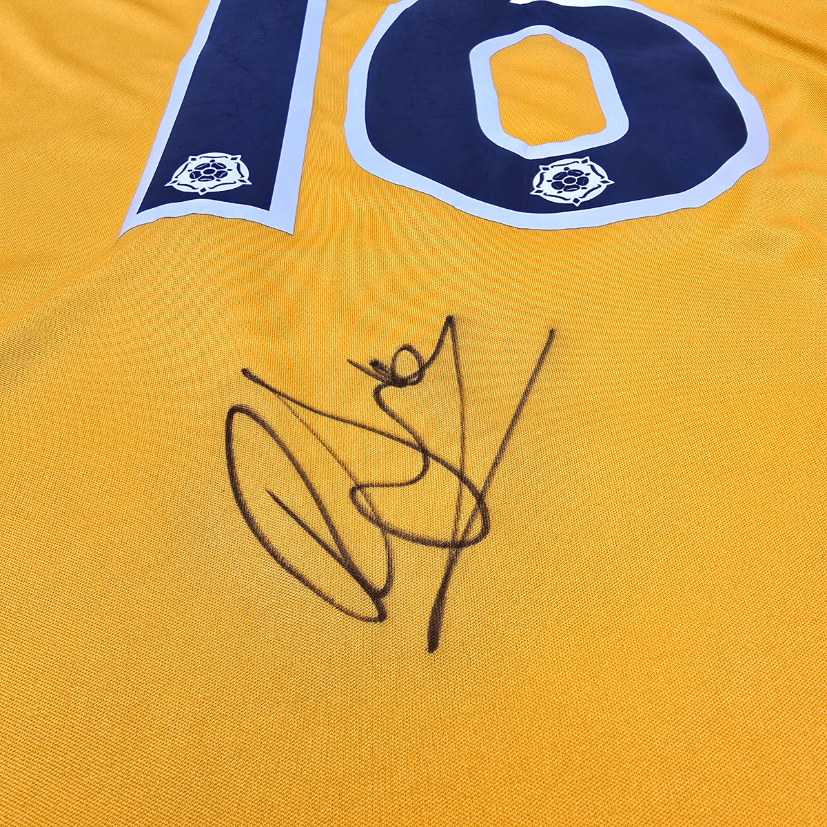 2012/13 Cambridge United Home Football Shirt (L) Burrda 16 Jarvis (Matchworn/Signed) - Football Finery - FF303474