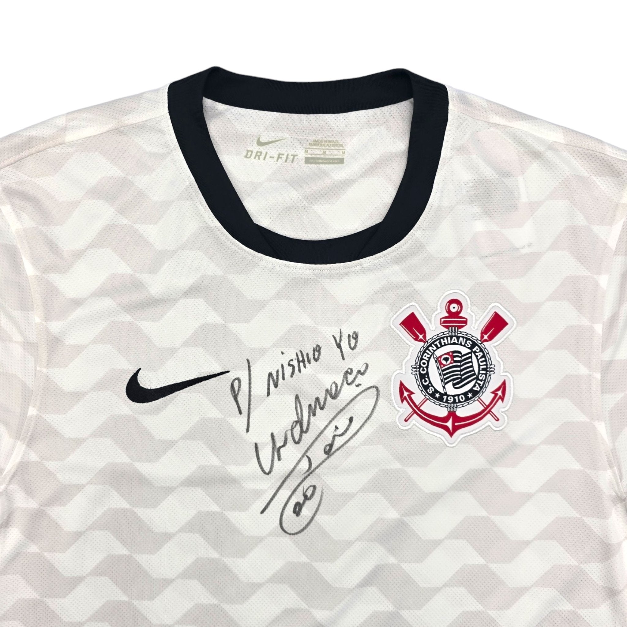 ♢﻿新品♢﻿タグ付きNike Corinthians FIFA 2012 2012 13 Corinthians Home Football Shirt M Nike Signed by