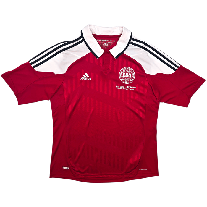 2012/13 Denmark Home Football Shirt (L) Adidas (Euro 2012) - Football Finery - FF304377