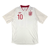 2012/13 England Home Football Shirt (XL) Umbro 10 Rooney - Football Finery - FF300925