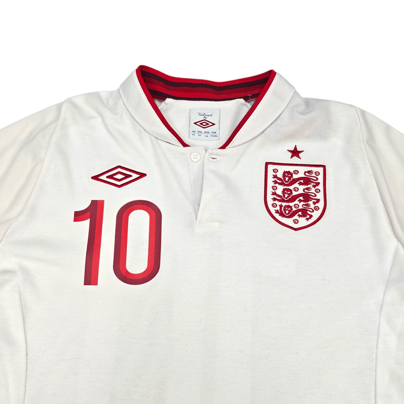 2012/13 England Home Football Shirt (XL) Umbro 10 Rooney - Football Finery - FF300925