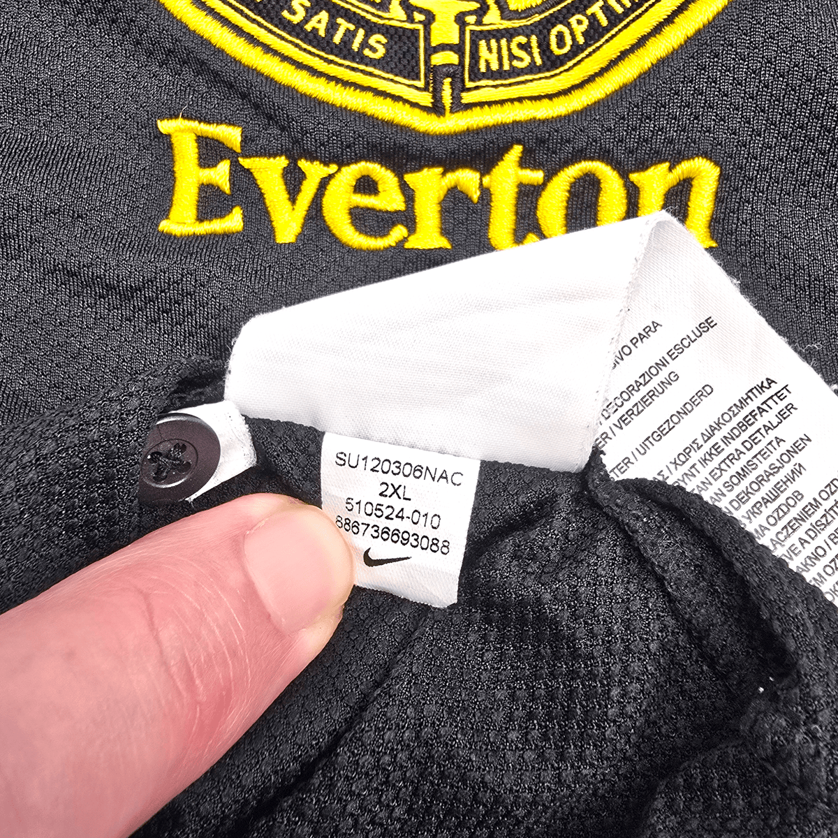 2012/13 Everton Away Football Shirt (2XL) Nike 3 Baines - Football Finery - FF303041