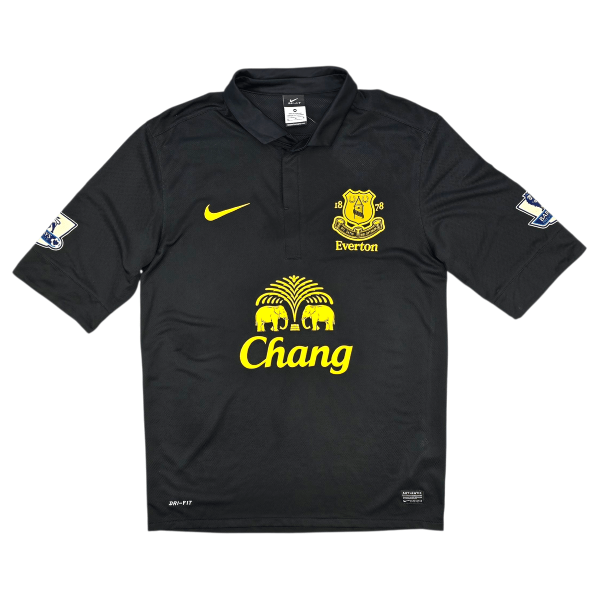 2012/13 Everton Away Football Shirt (M) Nike 3 Baines - Football Finery - FF302127