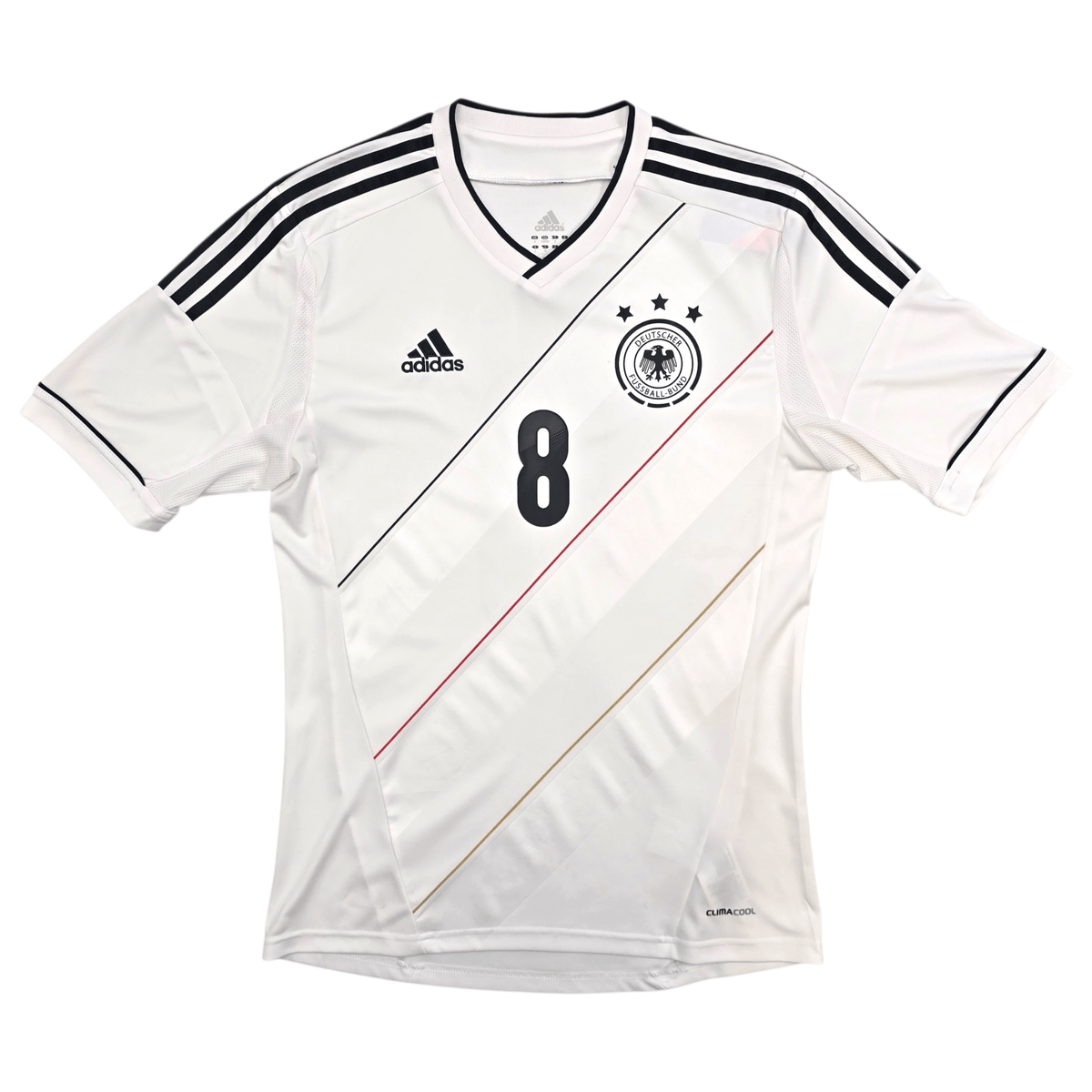 2012/13 Germany Home Football Shirt (S) Adidas 8 Ozil - Football Finery - FF303931