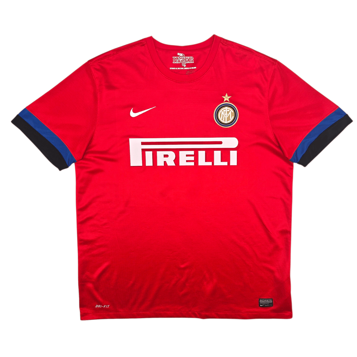 2012/13 Inter Milan Away Football Shirt (XL) Nike 4 J.Zanetti - Football Finery - FF302756
