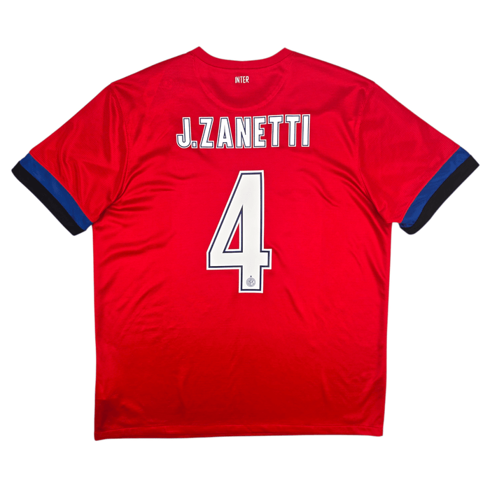 2012/13 Inter Milan Away Football Shirt (XL) Nike 4 J.Zanetti - Football Finery - FF302756