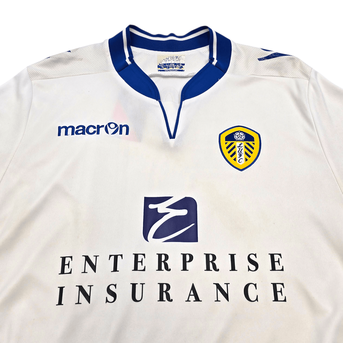 2012/13 Leeds United Home Football Shirt (XL) Macron 21 Diouf - Football Finery - FF303196