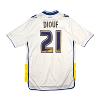 2012/13 Leeds United Home Football Shirt (XL) Macron 21 Diouf - Football Finery - FF303196