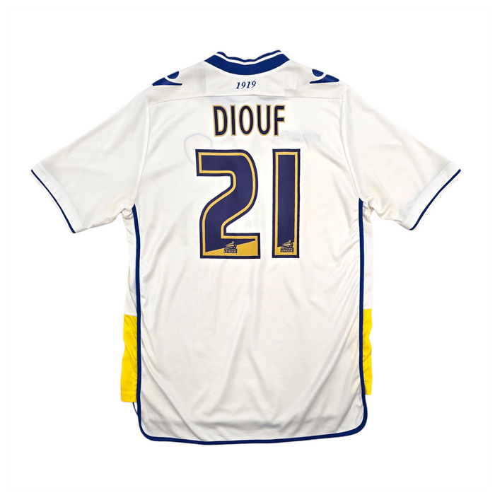 2012/13 Leeds United Home Football Shirt (XL) Macron 21 Diouf - Football Finery - FF303196
