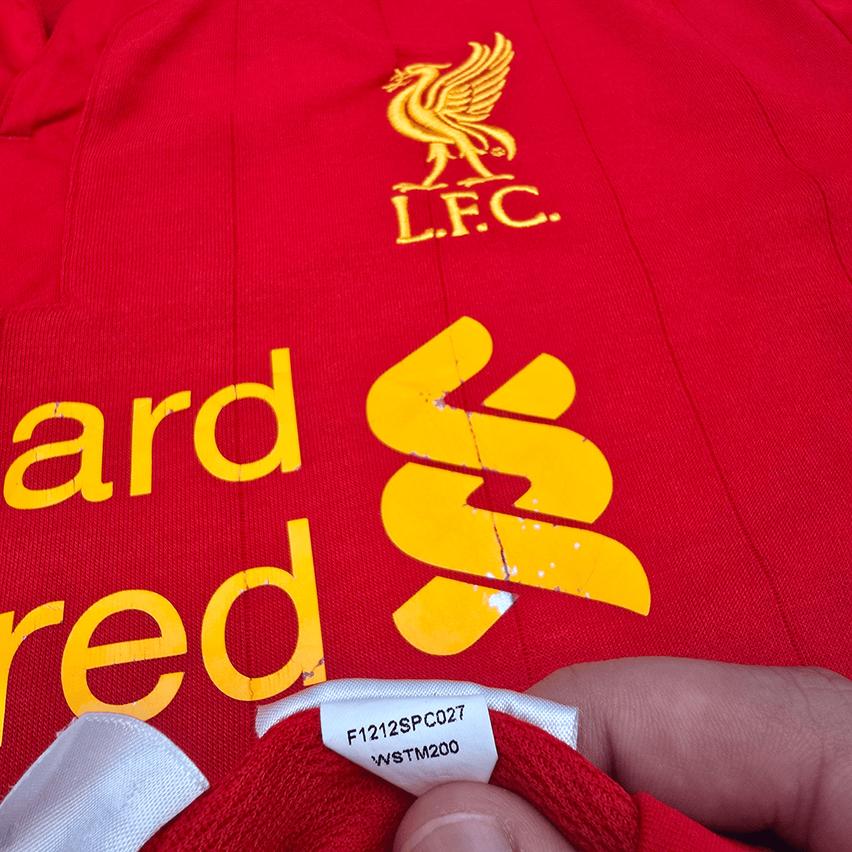 2012/13 Liverpool Home Football Shirt (2XL) Warrior 7 Suarez - Football Finery - FF303034