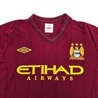 2012/13 Manchester City Away Football Shirt (M) Umbro 4 Kompany - Football Finery - FF304679