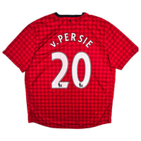 2012/13 Manchester United Home Football Shirt (2XL) Nike 20 v. Persie - Football Finery - FF306634