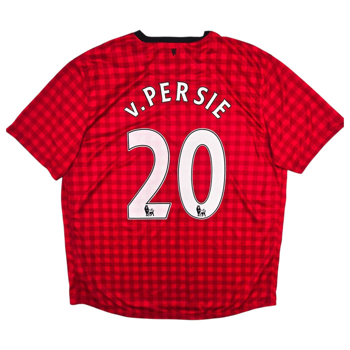 2012/13 Manchester United Home Football Shirt (2XL) Nike 20 v. Persie - Football Finery - FF306634