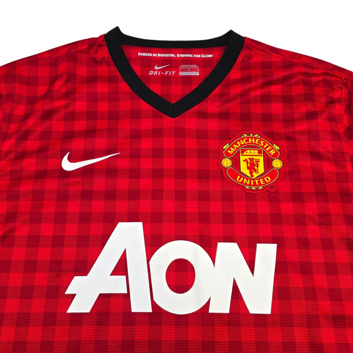 2012/13 Manchester United Home Football Shirt (L) Nike 18 Young - Football Finery - FF304681