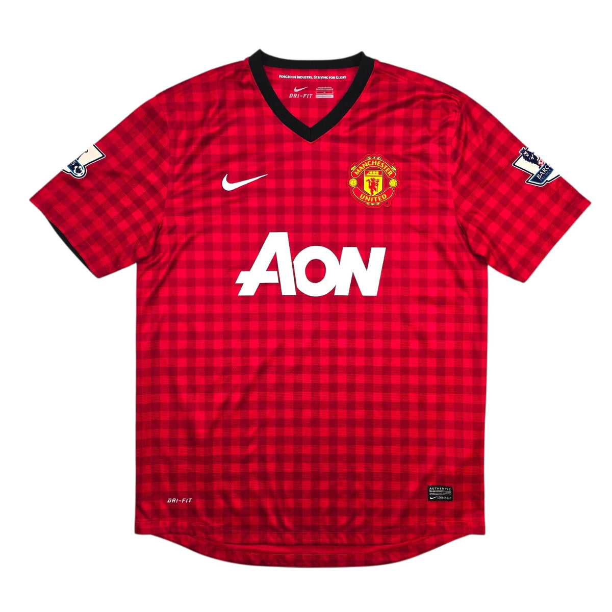 2012/13 Manchester United Home Football Shirt (L) Nike 18 Young - Football Finery - FF304681