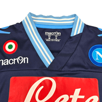 2012/13 Napoli Away Football Shirt (M) Macron 17 Hamsik - Football Finery - FF302379