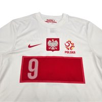 2012/13 Poland Home Football Shirt (M) Nike 9 Lewandowski - Football Finery - FF302684