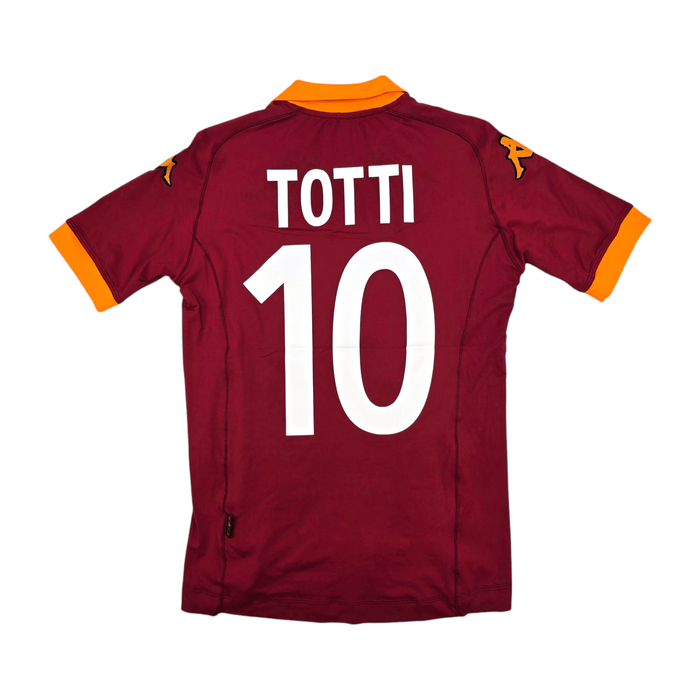 2012/13 Roma Home Football Shirt (S) Kappa 10 Totti - Football Finery - FF300637
