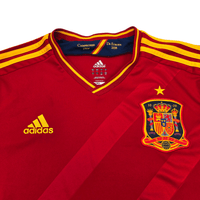 2012/13 Spain Home Football Shirt (L) Adidas - Football Finery - FF304403