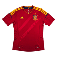 2012/13 Spain Home Football Shirt (L) Adidas - Football Finery - FF304403