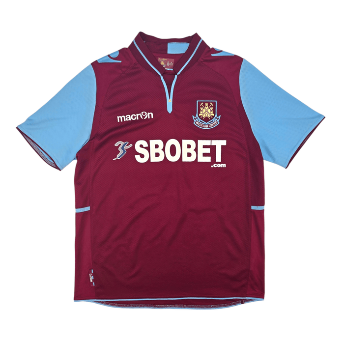 2012/13 West Ham United Home Football Shirt (M) Macron 26 J.Cole - Football Finery - FF301490