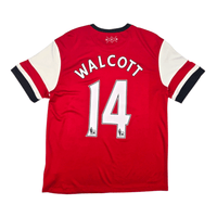 2012/14 Arsenal Home Football Shirt (L) Nike 14 Walcott - Football Finery - FF302736
