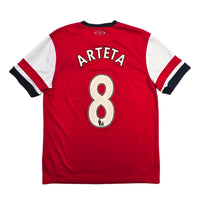2012/14 Arsenal Home Football Shirt (L) Nike 8 Arteta - Football Finery - FF306905