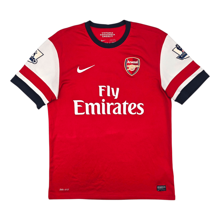 2012/14 Arsenal Home Football Shirt (M) Nike 9 Podolski - Football Finery - FF302760