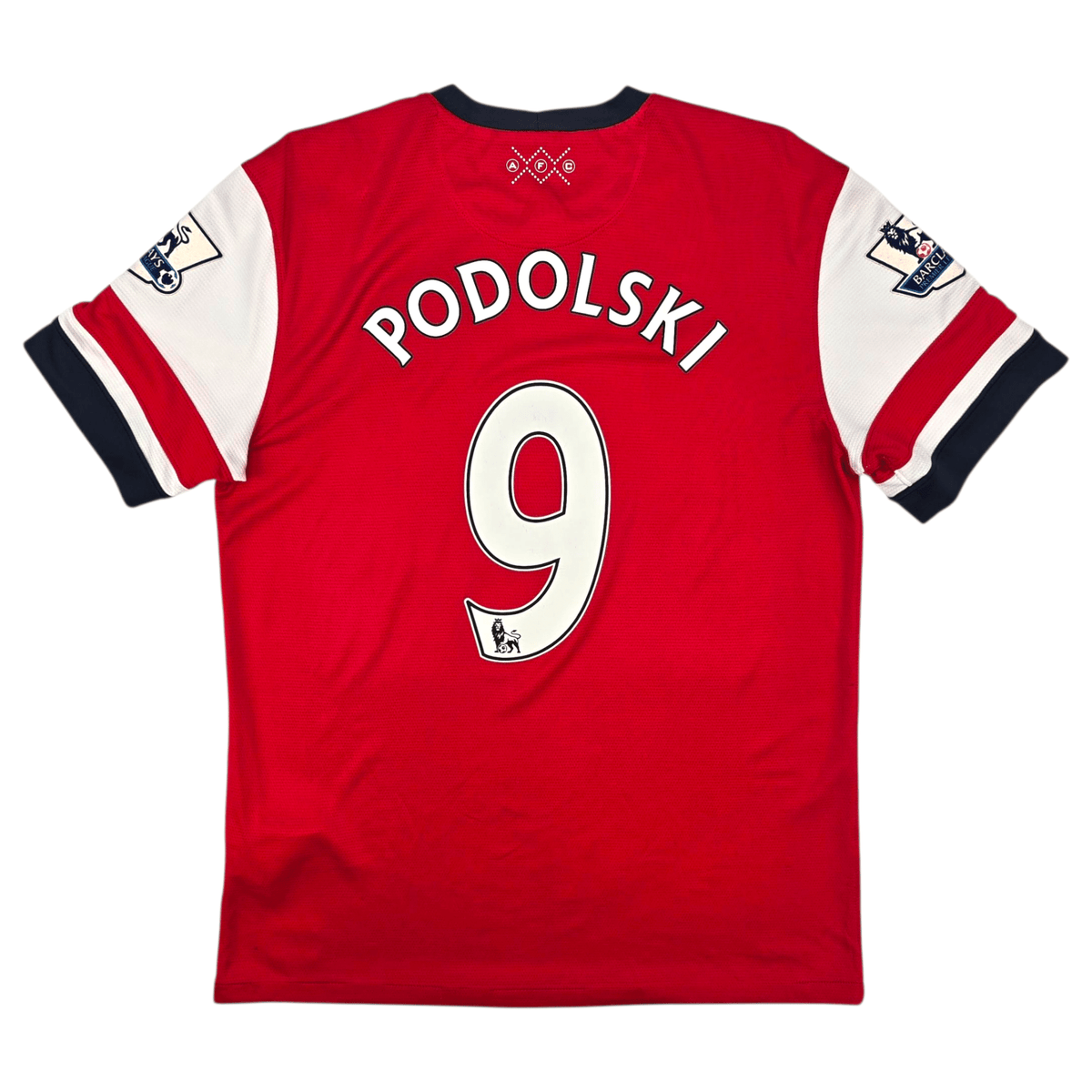 2012/14 Arsenal Home Football Shirt (M) Nike 9 Podolski - Football Finery - FF302760