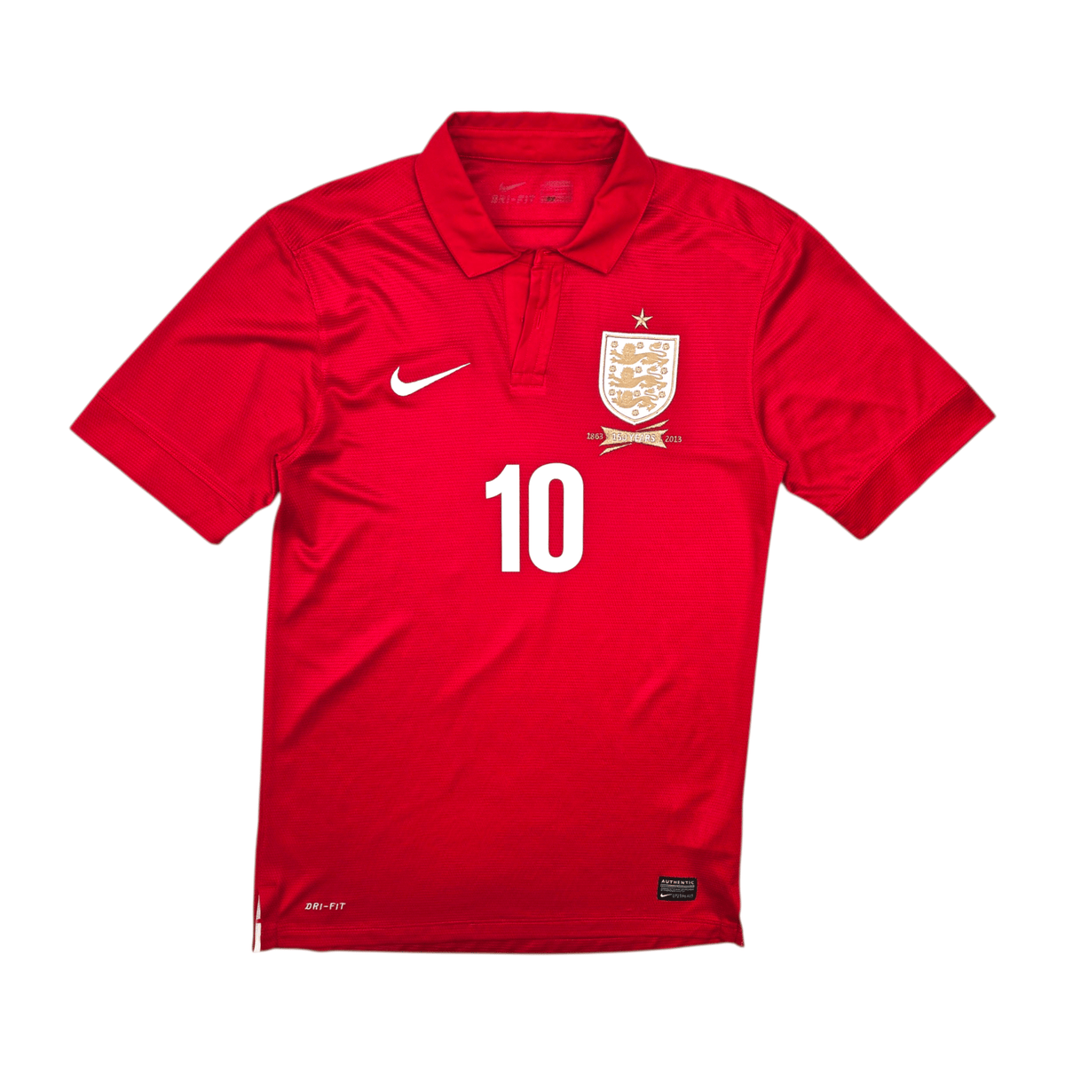2013 England Away Football Shirt (S) Umbro 10 Rooney (150 Yr Anniversary) - Football Finery - FF304571