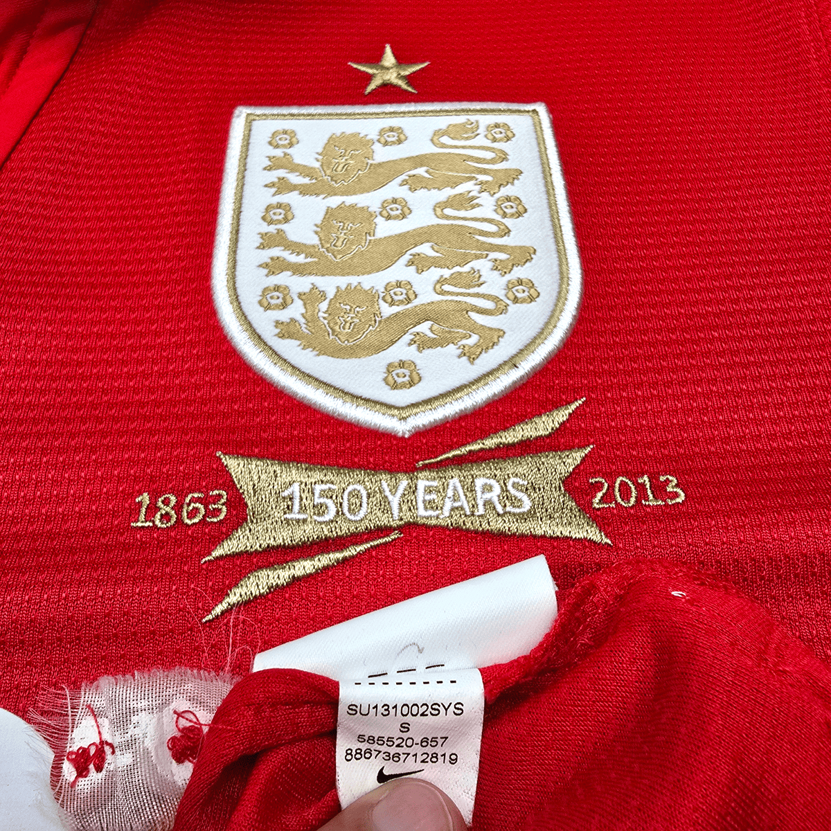 2013 England Away Football Shirt (S) Umbro 10 Rooney (150 Yr Anniversary) - Football Finery - FF304571