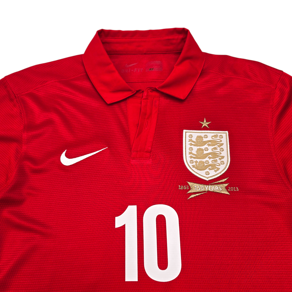 2013 England Away Football Shirt (S) Umbro 10 Rooney (150 Yr Anniversary) - Football Finery - FF304571