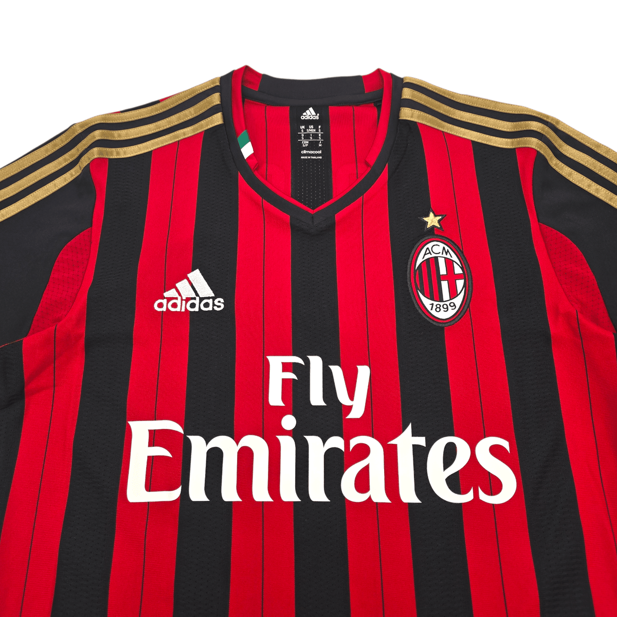 2013/14 AC Milan Home Football Shirt (S) Adidas 23 Taarabt - Football Finery - FF303313