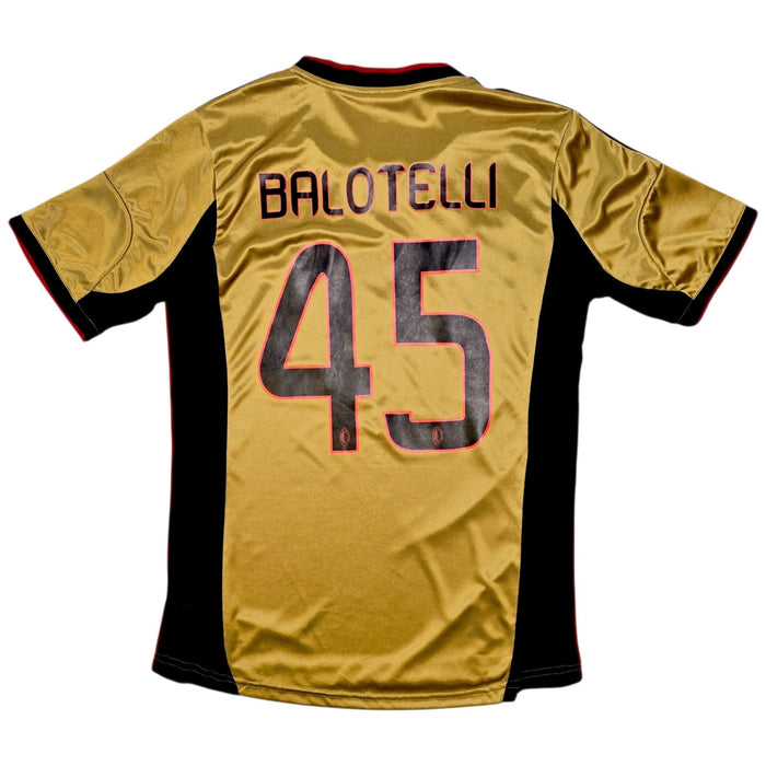 2013/14 AC Milan Third Football Shirt (S) Adidas 45 Balotelli - Football Finery - FF307259