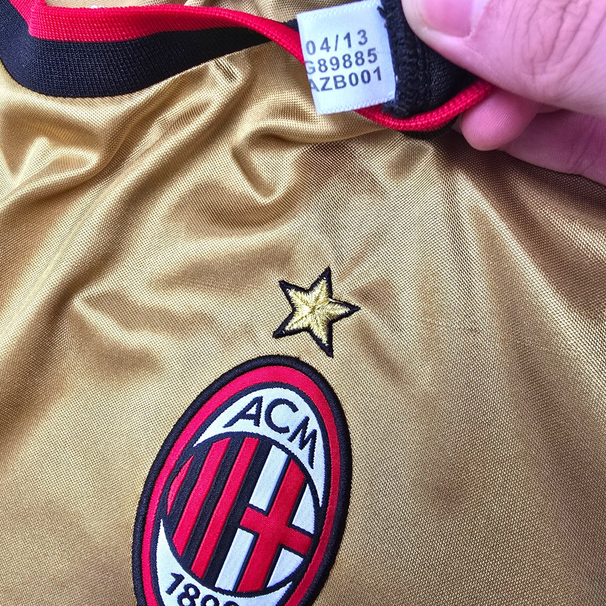 2013/14 AC Milan Third Football Shirt (S) Adidas 45 Balotelli - Football Finery - FF307259