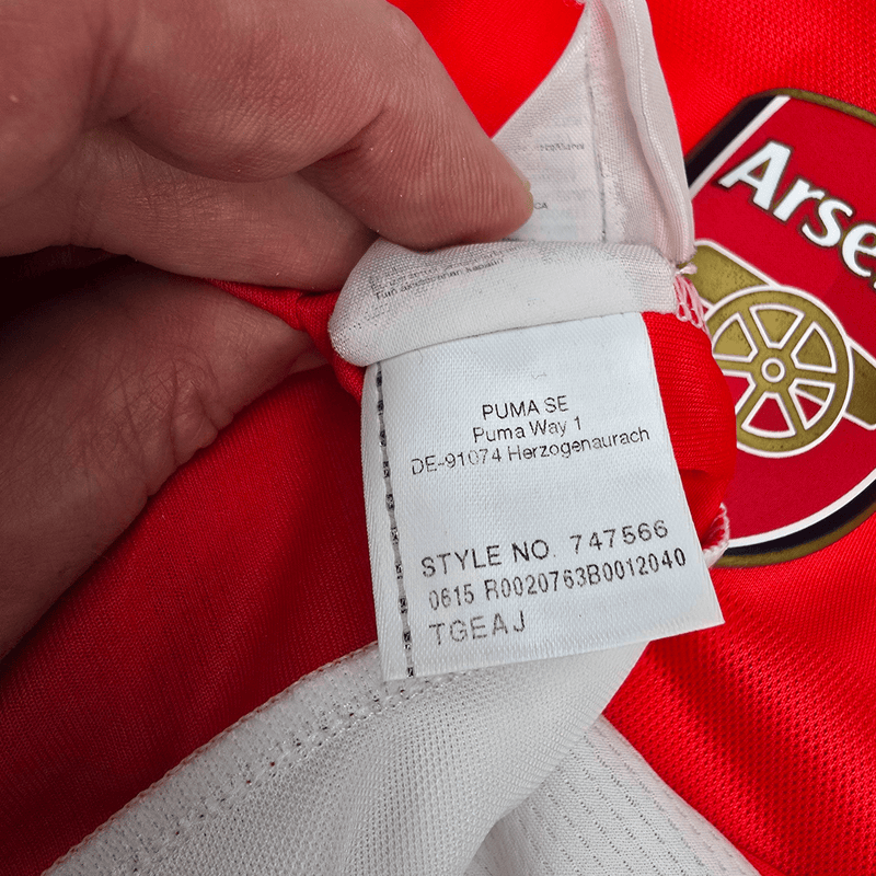 2013/14 Arsenal Home Football Shirt (S) Puma 16 Ramsey - Football Finery - FF301732