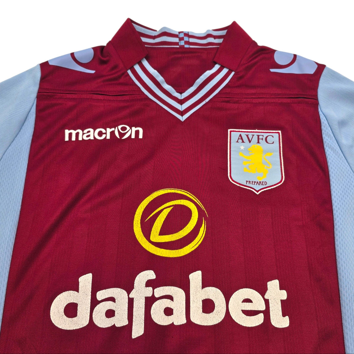 2013/14 Aston Villa Home Football Shirt (L) Macron 20 Benteke - Football Finery - FF305098