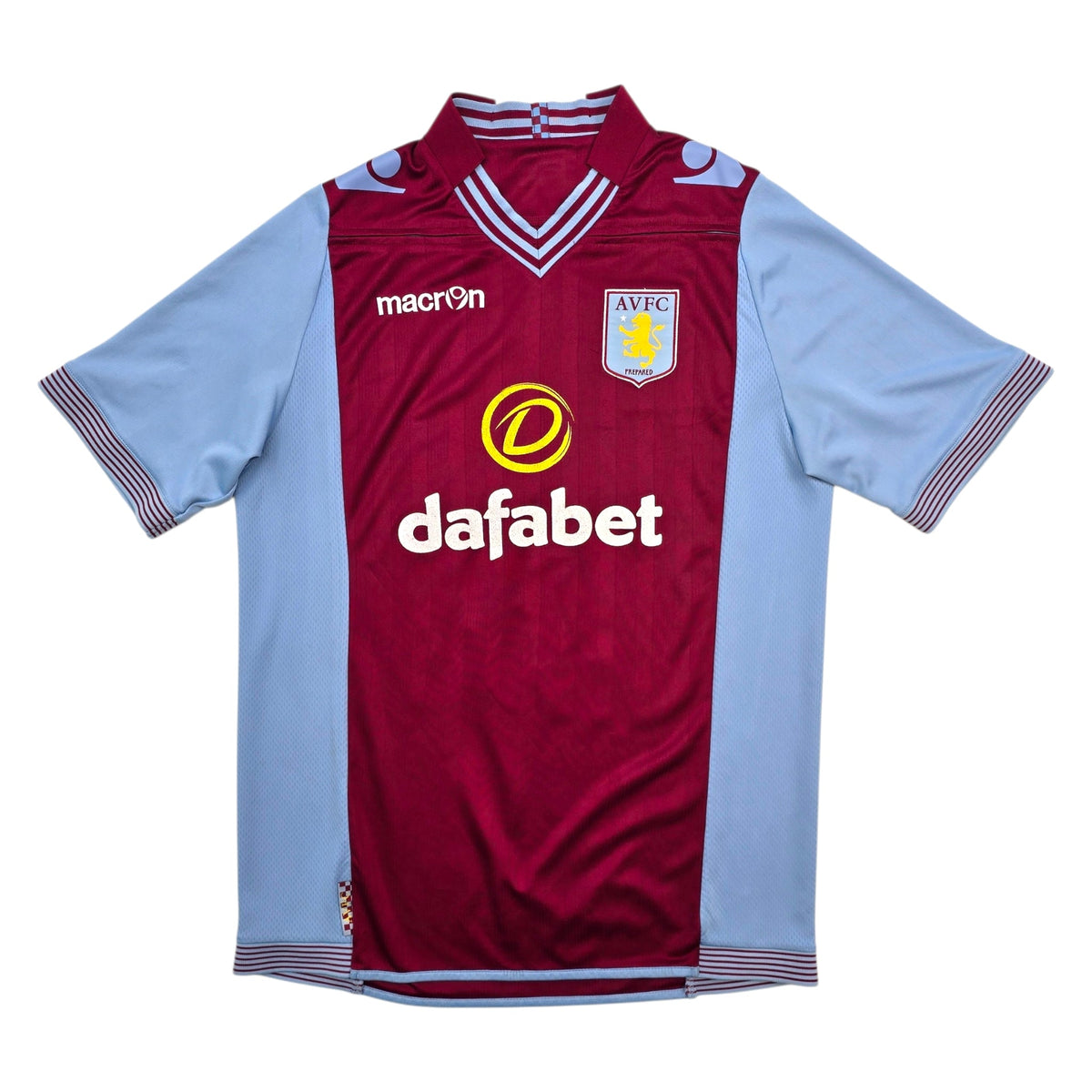 2013/14 Aston Villa Home Football Shirt (L) Macron 20 Benteke - Football Finery - FF305098