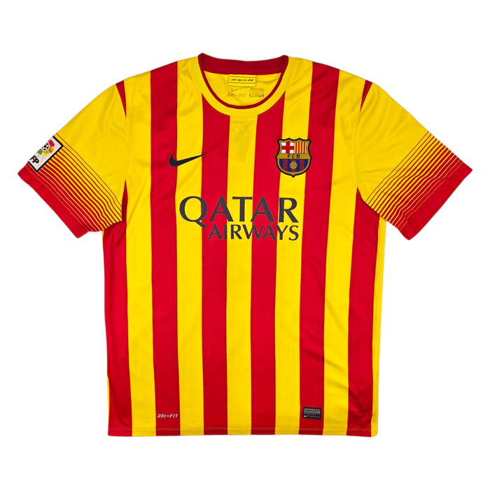 2013/14 Barcelona Away Football Shirt (L) Nike 10 Messi - Football Finery - FF302472