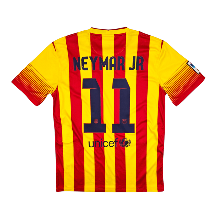 2013/14 Barcelona Away Football Shirt (M) Nike #11 Neymar - Football Finery - FF204555