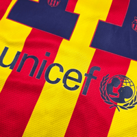 2013/14 Barcelona Away Football Shirt (M) Nike #11 Neymar - Football Finery - FF204555