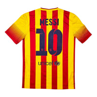 2013/14 Barcelona Away Football Shirt (S) Nike 10 Messi - Football Finery - FF305721