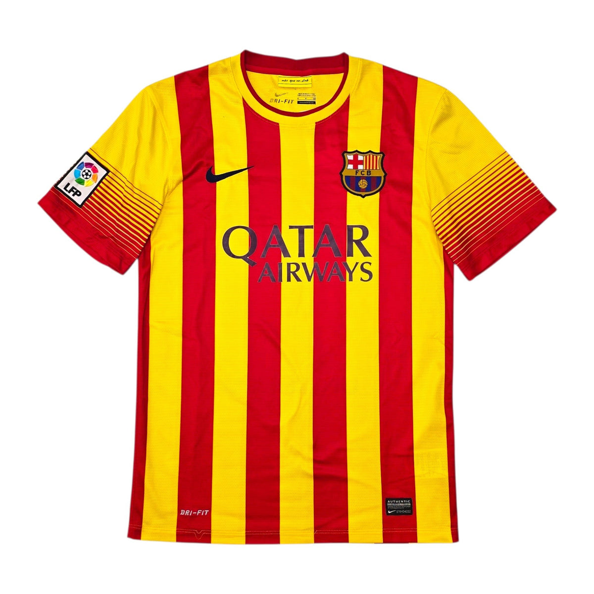 2013/14 Barcelona Away Football Shirt (S) Nike 10 Messi - Football Finery - FF305721