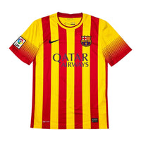 2013/14 Barcelona Away Football Shirt (S) Nike 10 Messi - Football Finery - FF305721