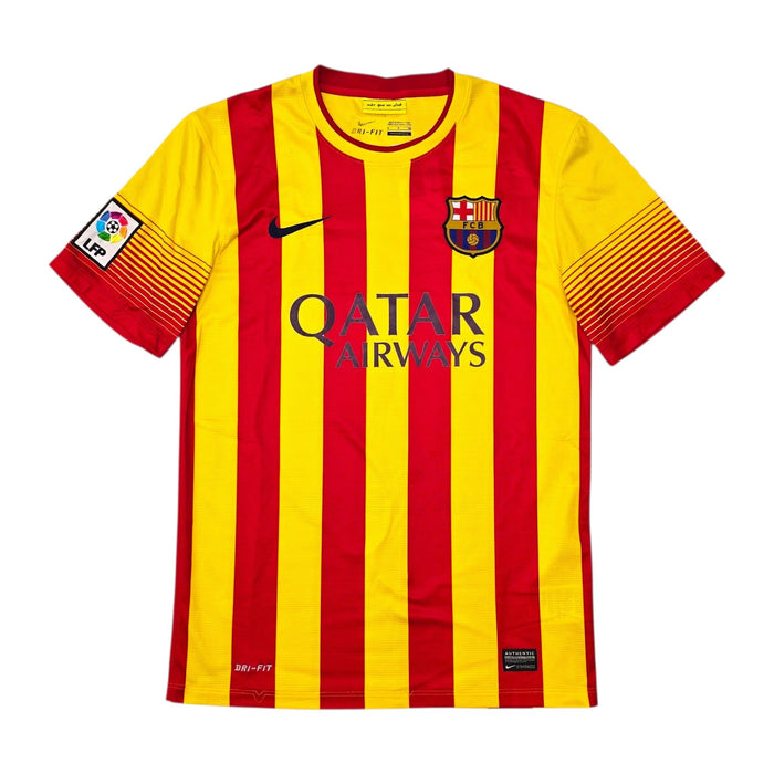 2013/14 Barcelona Away Football Shirt (S) Nike 10 Messi - Football Finery - FF305721